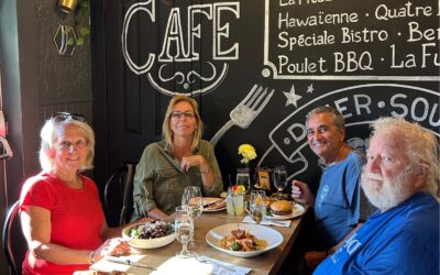 Dining with friends